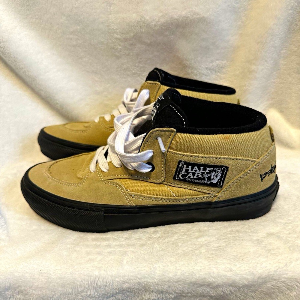 Elijah Berle x Vans Skate Half Cab "Light Khaki Black" size 8